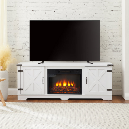 Aiden TV Stand, Fireplace