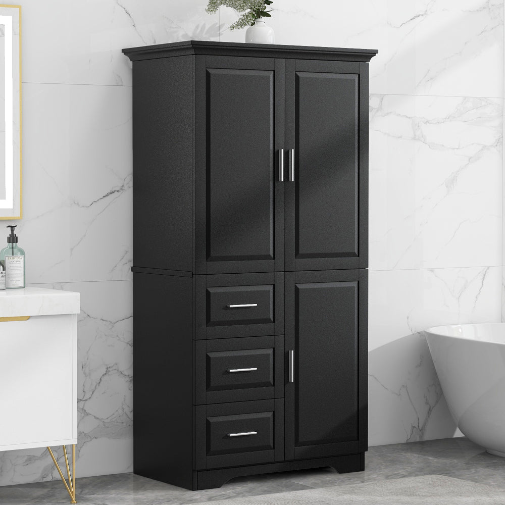 Moises Bathroom Cabinet (Black)