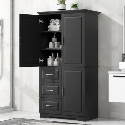 Moises Bathroom Cabinet (Black)