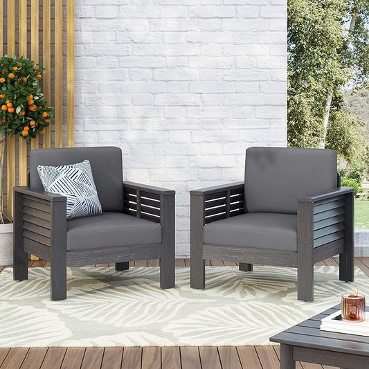 Kamiyah Patio Chair, Set of 2 (Gray)