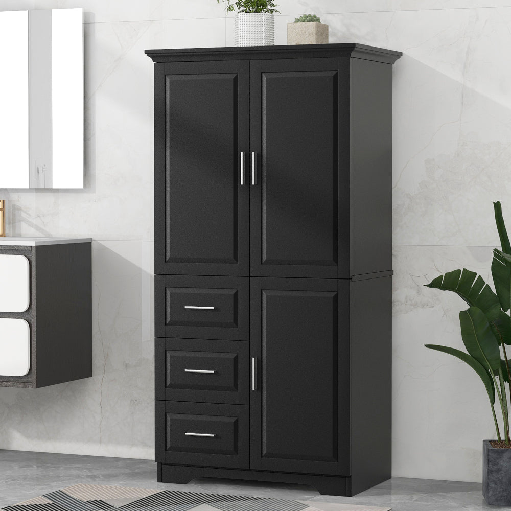 Moises Bathroom Cabinet (Black)