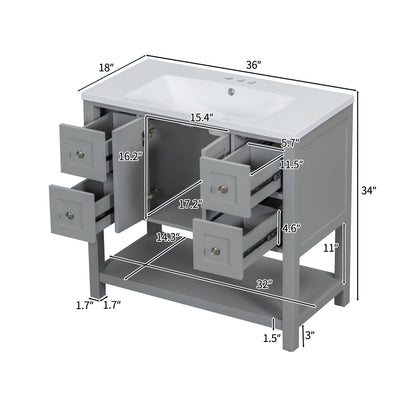 Guerrero Bathroom Vanity (Grey)