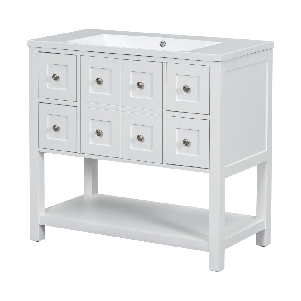 Guerrero Bathroom Vanity (White)