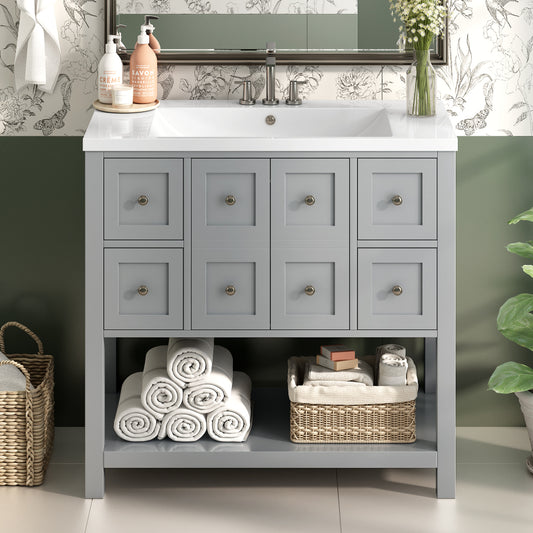 Guerrero Bathroom Vanity (Grey)