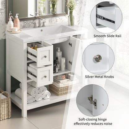 Guerrero Bathroom Vanity (White)