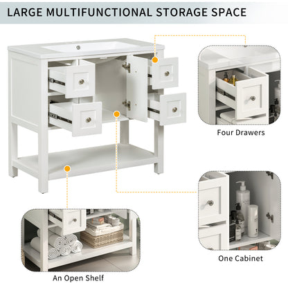 Guerrero Bathroom Vanity (White)