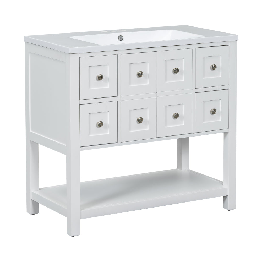 Guerrero Bathroom Vanity (White)