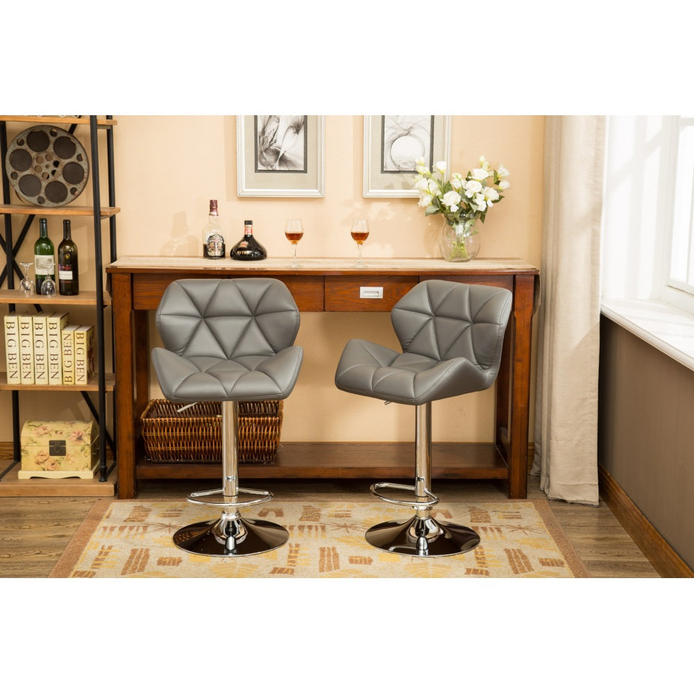 Ward Bar Stool, Set of 2 (Grey)