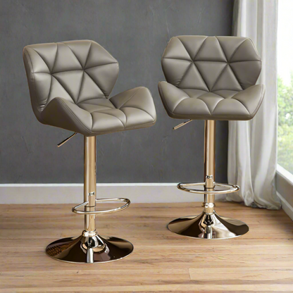 Ward Bar Stool, Set of 2 (Grey)