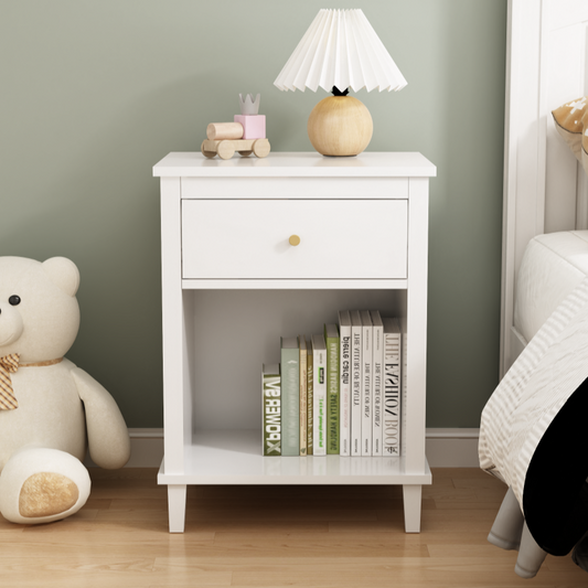 Benson Nightstand, White