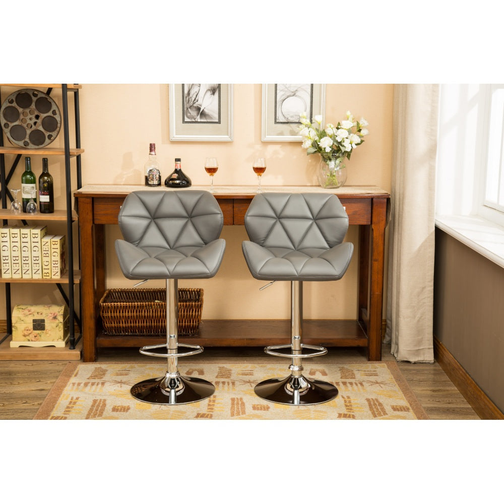 Ward Bar Stool, Set of 2 (Grey)