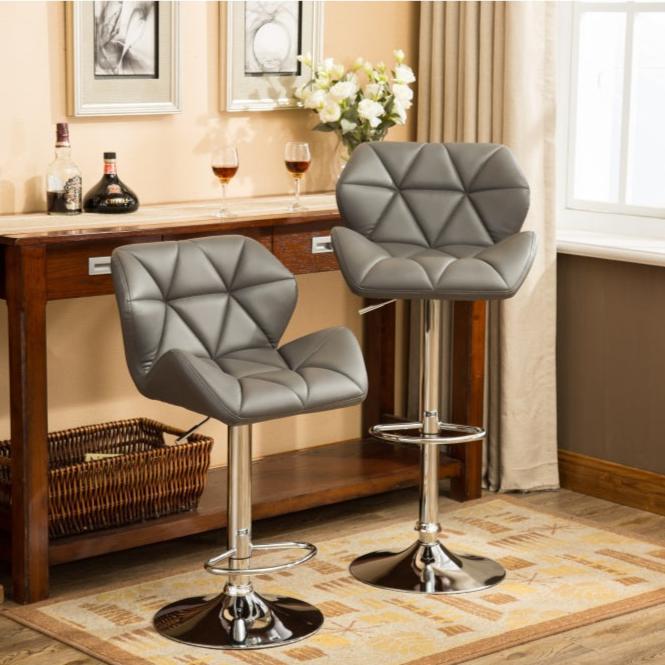 Ward Bar Stool, Set of 2 (Grey)