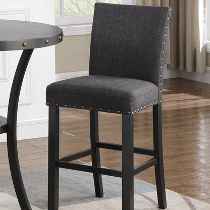 Porter Bar Stool, Set of 2 (Grey)