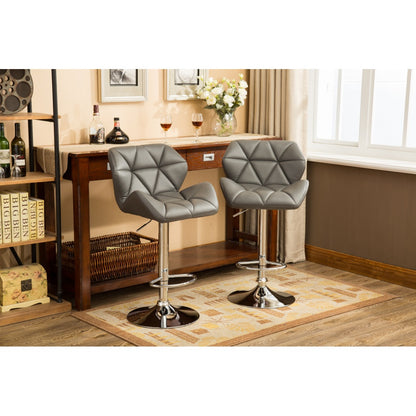 Ward Bar Stool, Set of 2 (Grey)