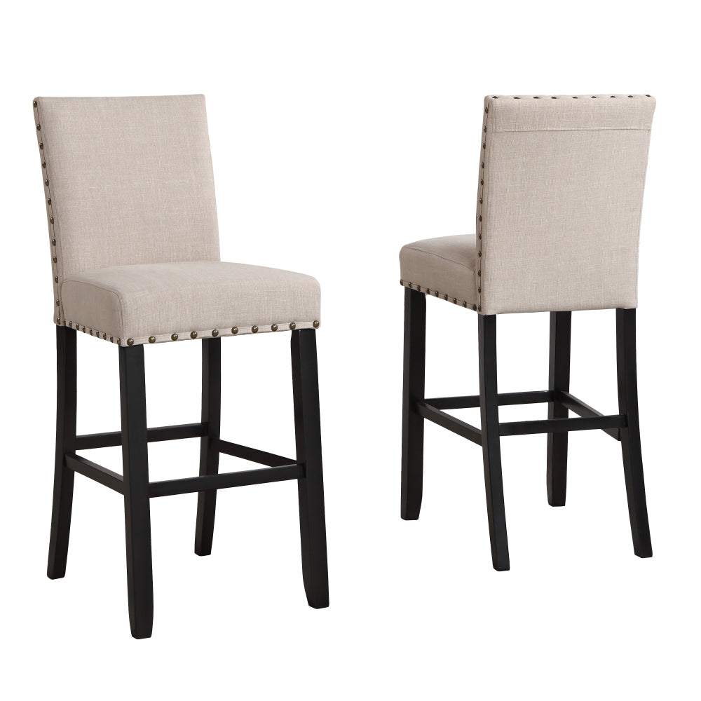 Porter Bar Stool, Set of 2 (Beige)