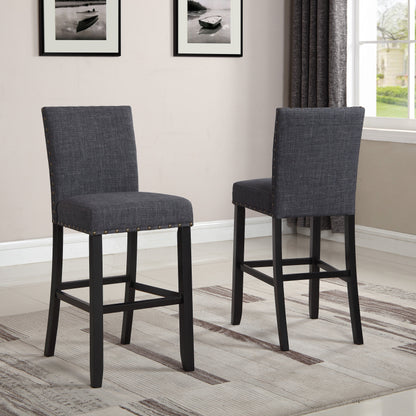 Porter Bar Stool, Set of 2 (Grey)