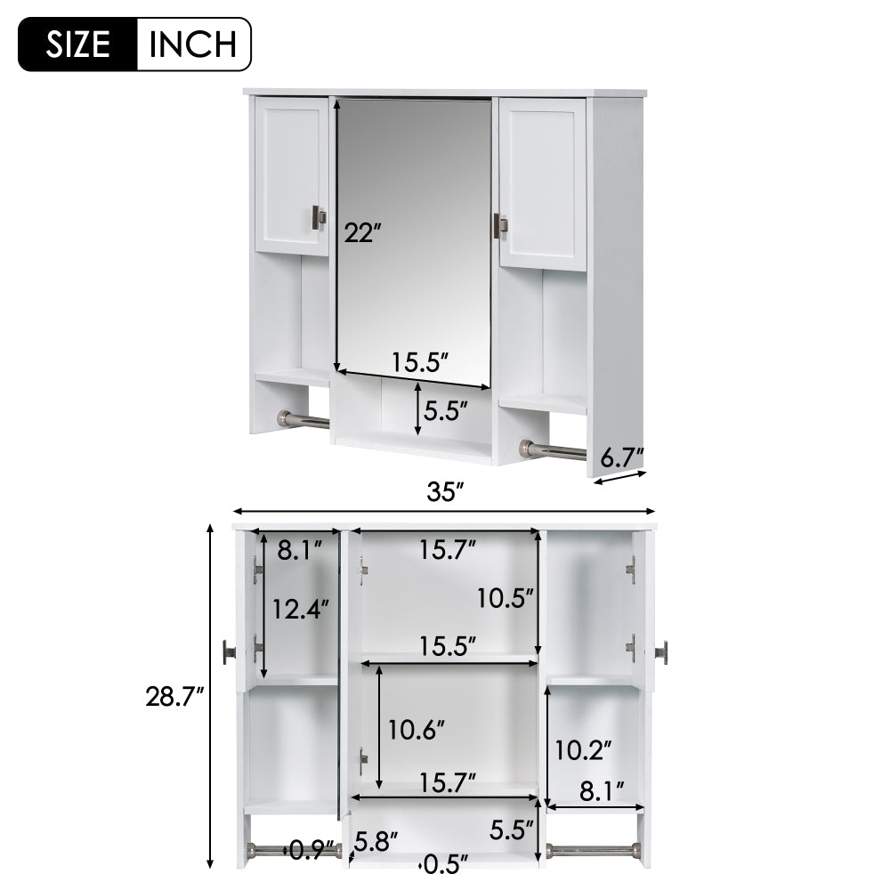 Cassius Bathroom Cabinet (White)