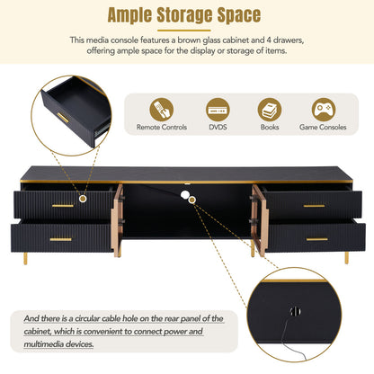 Hester TV Stand (Black)