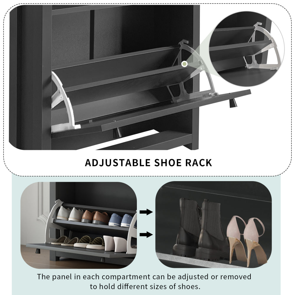 Ramirez Shoe Cabinet (Grey)