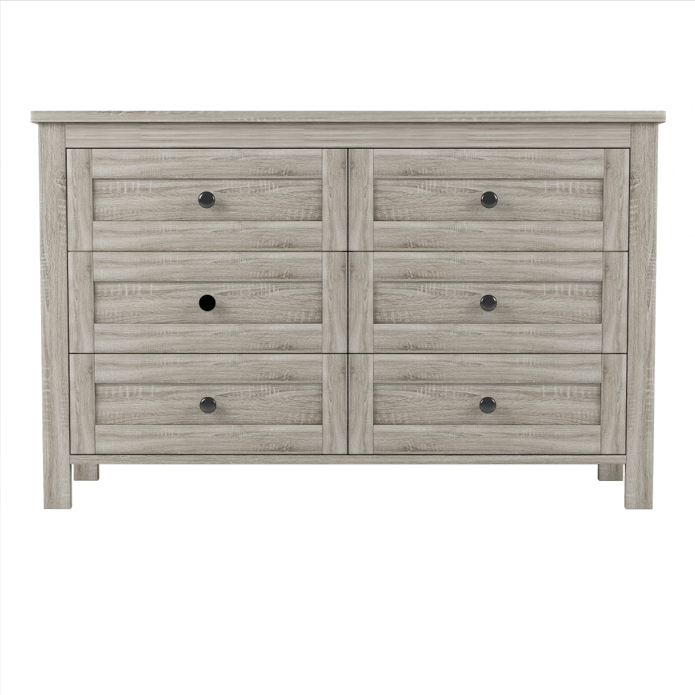 Santos Dresser, 6 Drawer (Grey)