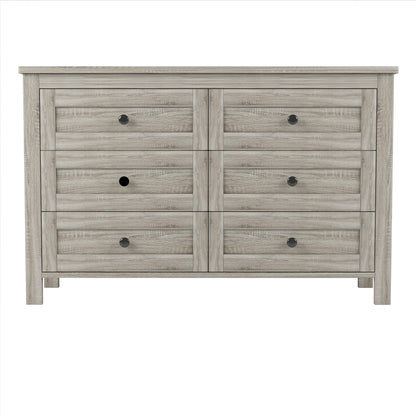 Santos Dresser, 6 Drawer (Grey)