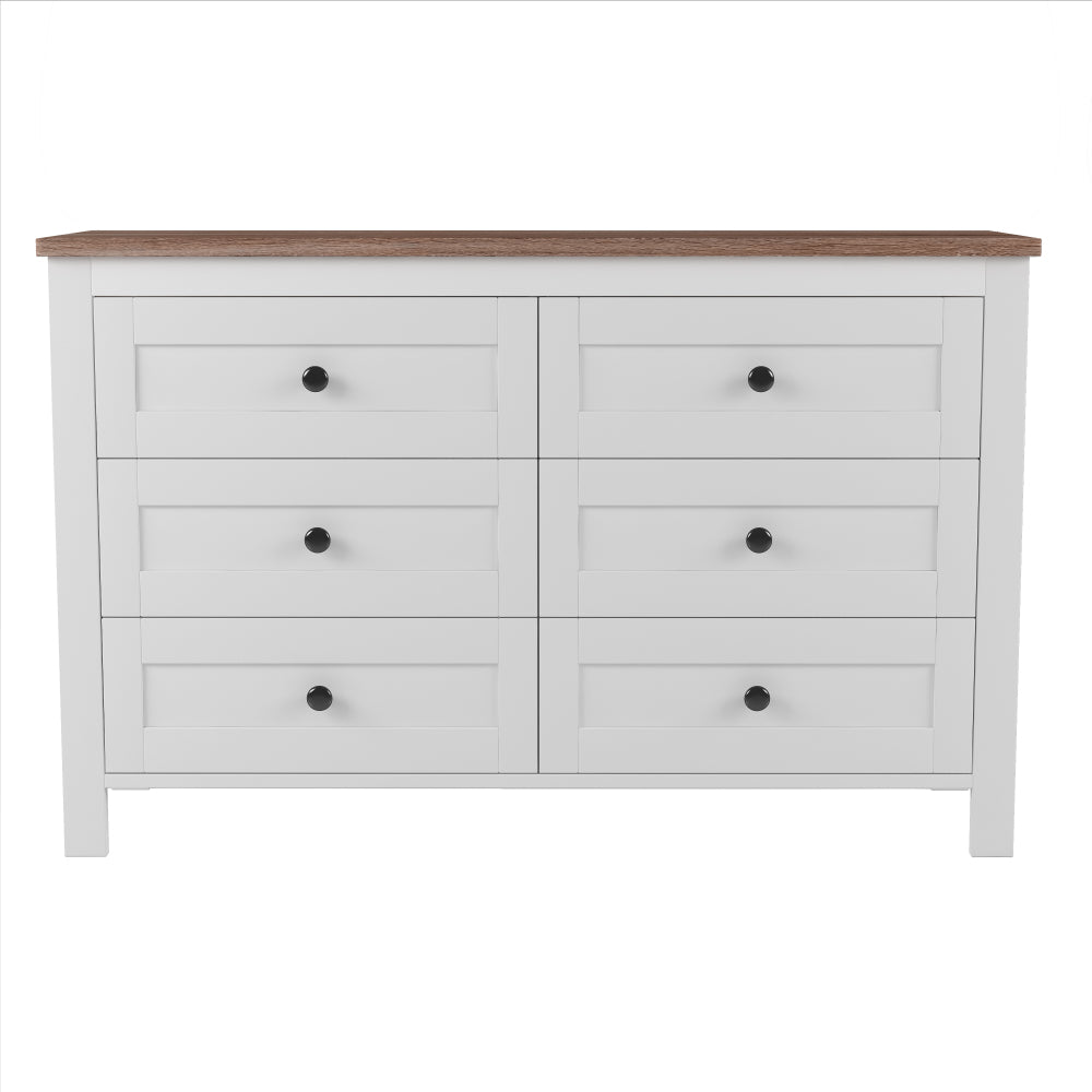 Santos Dresser, 6 Drawer (White)