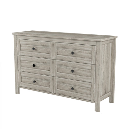 Santos Dresser, 6 Drawer (Grey)