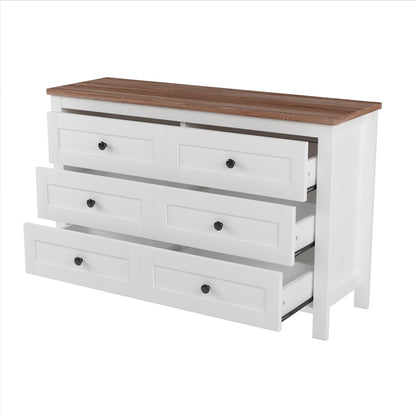 Santos Dresser, 6 Drawer (White)