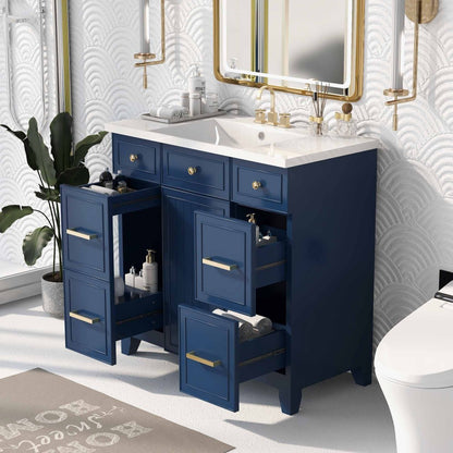 Middleton Bathroom Vanity, Blue