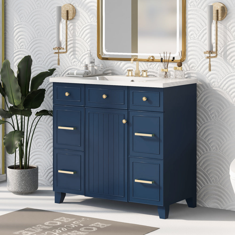 Middleton Bathroom Vanity, Blue