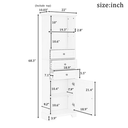 Hazel Bathroom Cabinet (White)