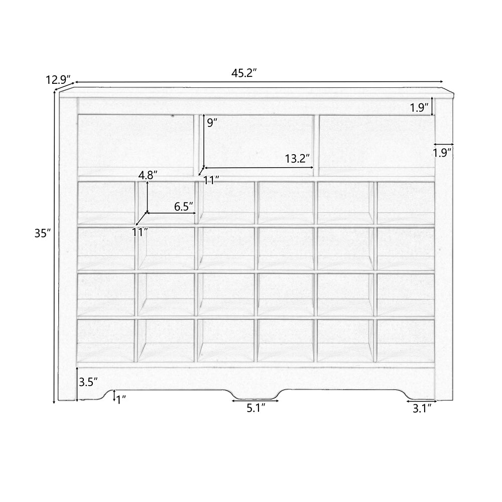 Villarreal Shoe Cabinet (Brown)