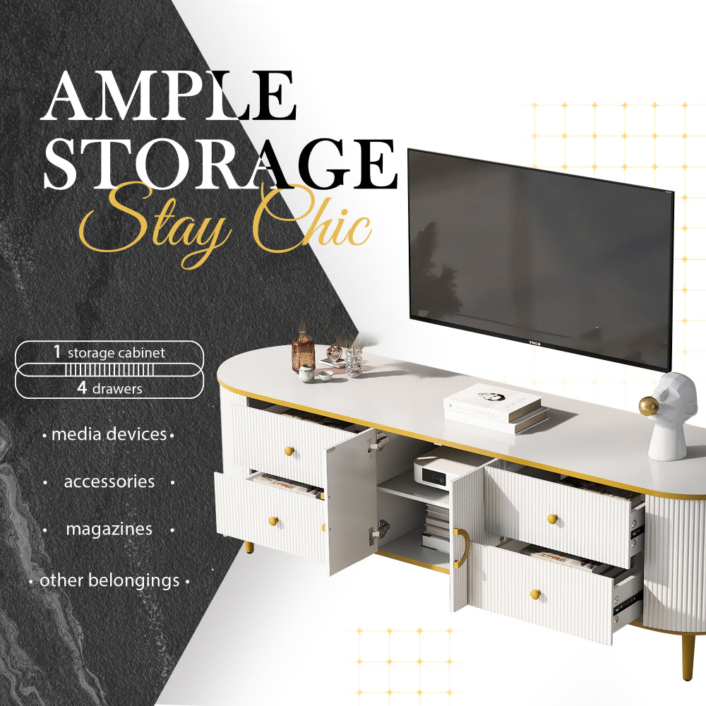 Enoch TV Stand (White)