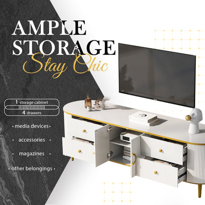 Enoch TV Stand (White)