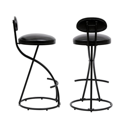 Cortez Bar Stool, Set of 2 (Black)