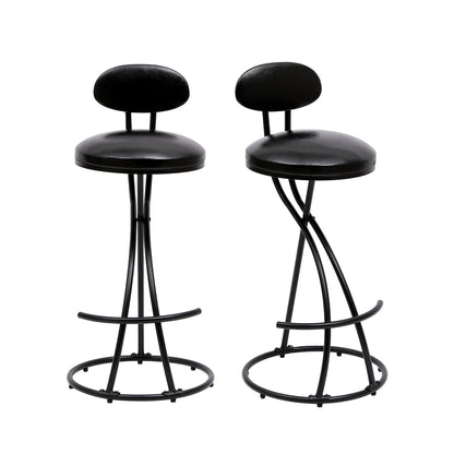 Cortez Bar Stool, Set of 2 (Black)