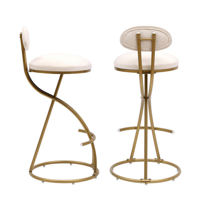 Cortez Bar Stool, Set of 2 (White)