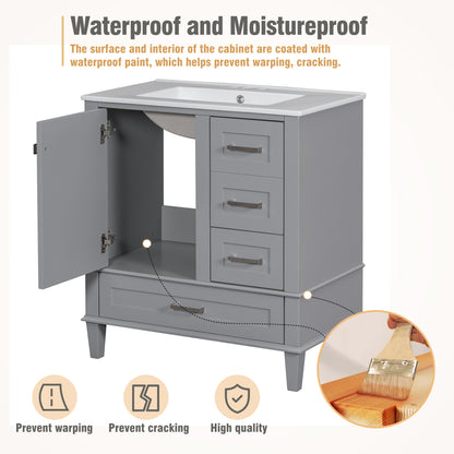 Mahoney Bathroom Vanity (Grey)