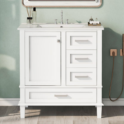 Mahoney Bathroom Vanity (White)