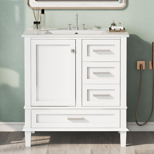 Mahoney Bathroom Vanity (White)