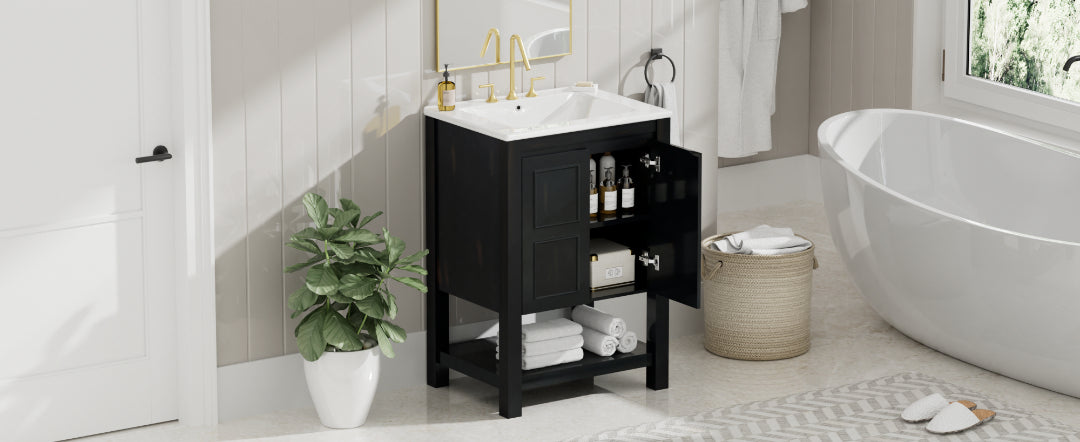 Elliott Bathroom Vanity with Ceramic Sink