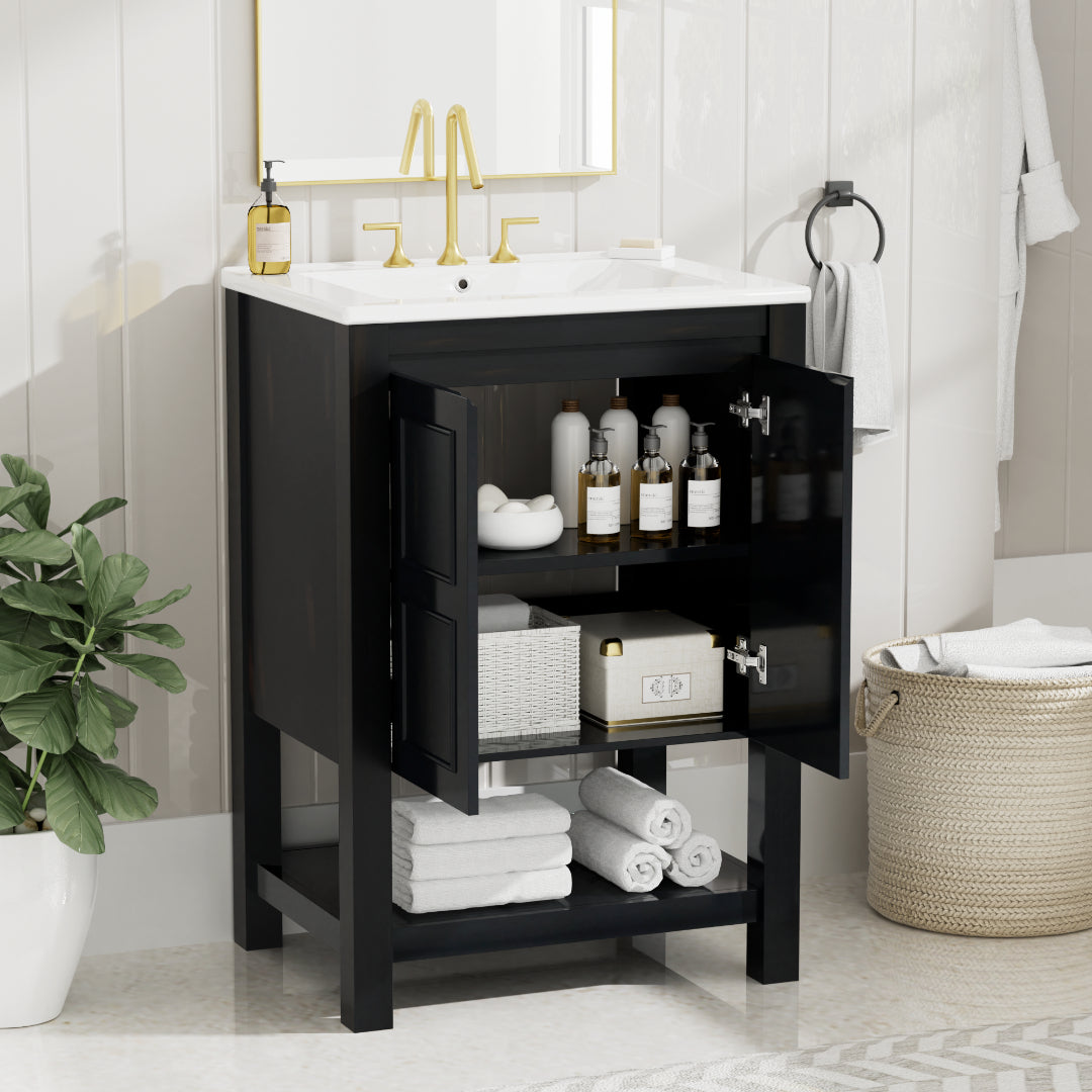 Elliott Bathroom Vanity with Ceramic Sink