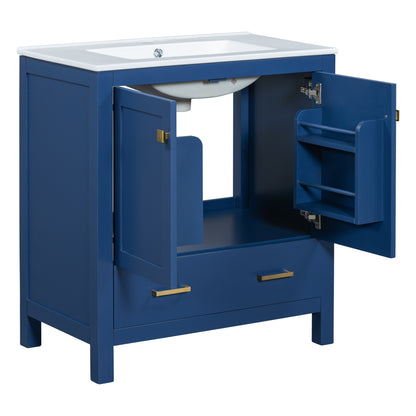 Bautista Bathroom Vanity, Blue