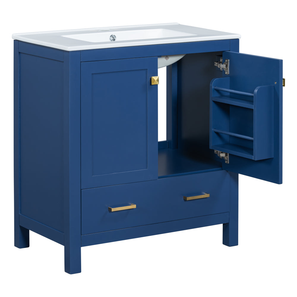 Bautista Bathroom Vanity, Blue