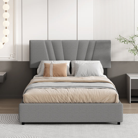 Cassandra Bed, Full (Grey)