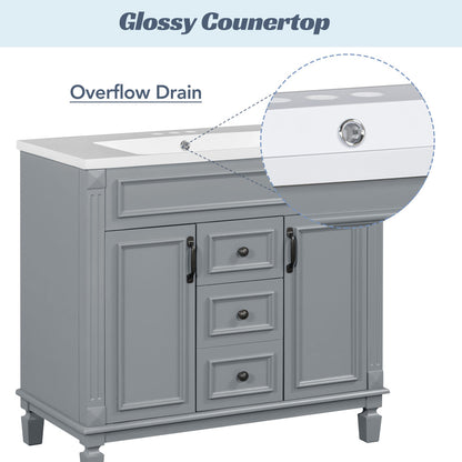 Becker Bathroom Vanity (Grey)