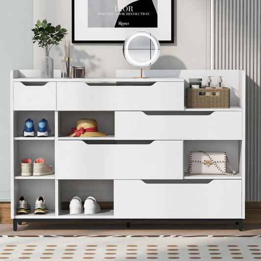 Thaddeus Shoe Cabinet (White)