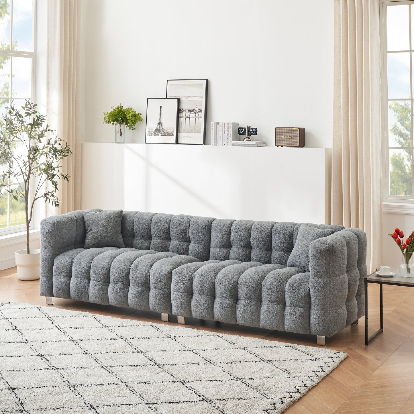 Siena 102" Sofa (Grey)