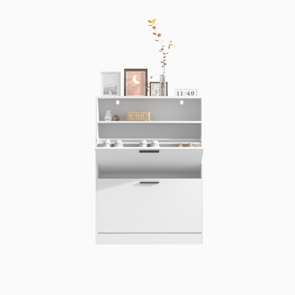 Ayala Shoe Cabinet, White