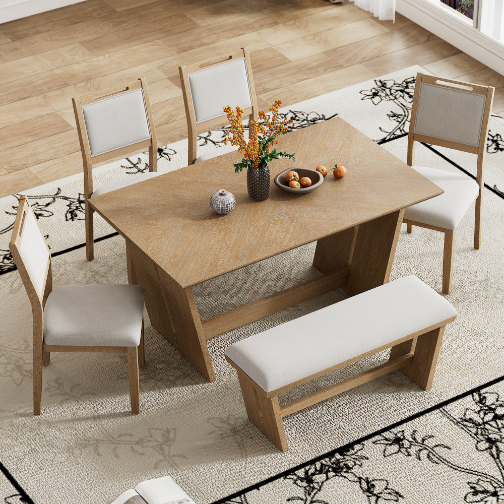 Herring Dining Set, Set of 6 (Brown)